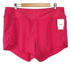 Eddie Bauer Performance Women's  Free Dry Stretch Hot Pink Athletic Shorts Sz L